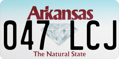 AR license plate 047LCJ