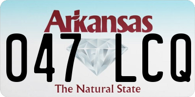 AR license plate 047LCQ