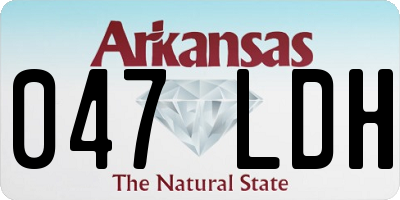 AR license plate 047LDH