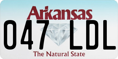 AR license plate 047LDL