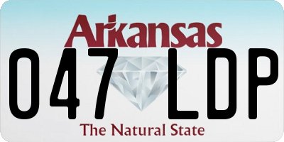 AR license plate 047LDP