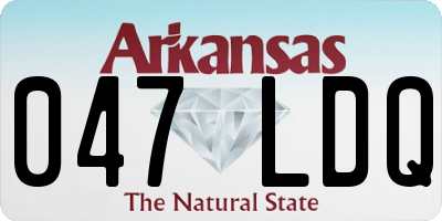 AR license plate 047LDQ