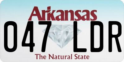 AR license plate 047LDR