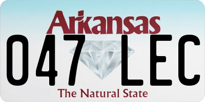 AR license plate 047LEC