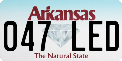 AR license plate 047LED
