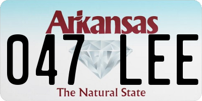 AR license plate 047LEE