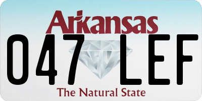 AR license plate 047LEF