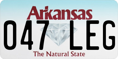 AR license plate 047LEG