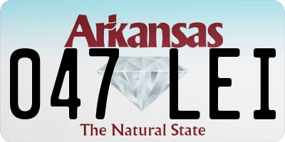 AR license plate 047LEI