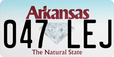 AR license plate 047LEJ