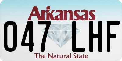 AR license plate 047LHF