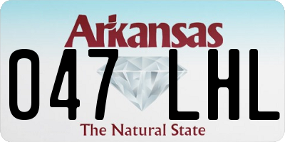 AR license plate 047LHL