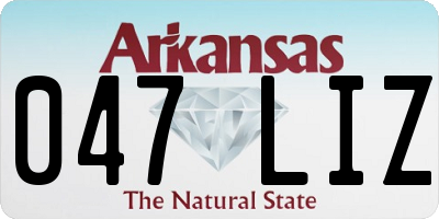 AR license plate 047LIZ