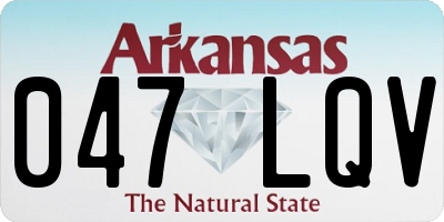 AR license plate 047LQV