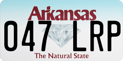 AR license plate 047LRP