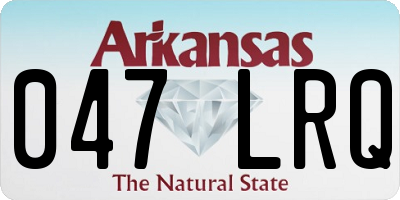 AR license plate 047LRQ