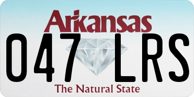 AR license plate 047LRS