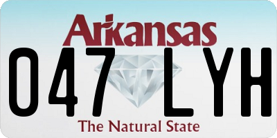 AR license plate 047LYH
