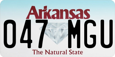 AR license plate 047MGU