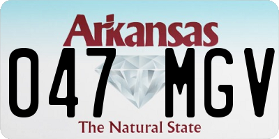 AR license plate 047MGV