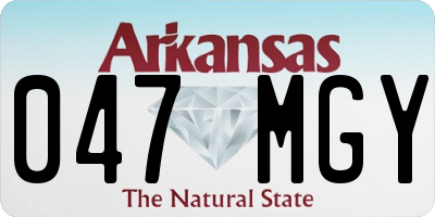 AR license plate 047MGY