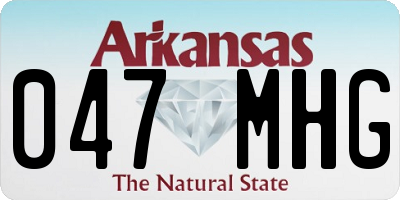 AR license plate 047MHG