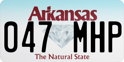 AR license plate 047MHP