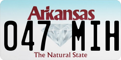 AR license plate 047MIH