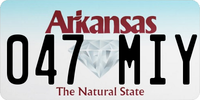 AR license plate 047MIY