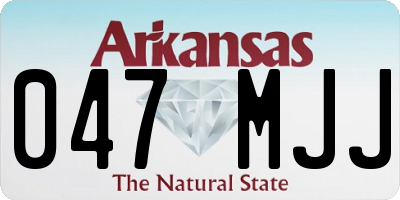 AR license plate 047MJJ