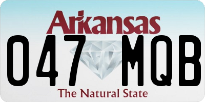 AR license plate 047MQB