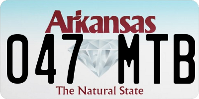 AR license plate 047MTB