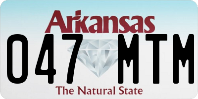 AR license plate 047MTM