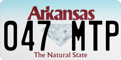 AR license plate 047MTP