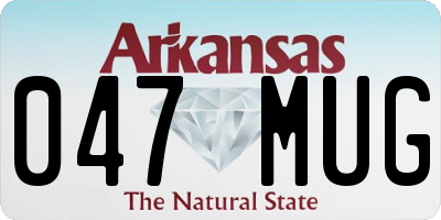 AR license plate 047MUG
