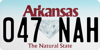 AR license plate 047NAH