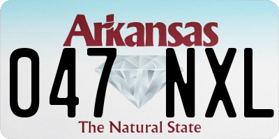AR license plate 047NXL