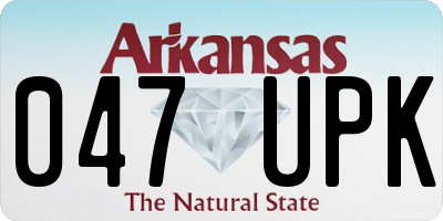 AR license plate 047UPK