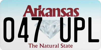 AR license plate 047UPL
