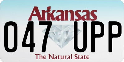 AR license plate 047UPP