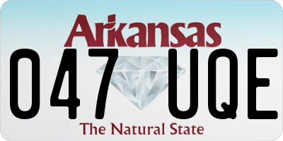 AR license plate 047UQE