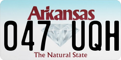 AR license plate 047UQH