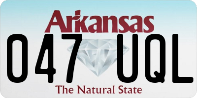 AR license plate 047UQL