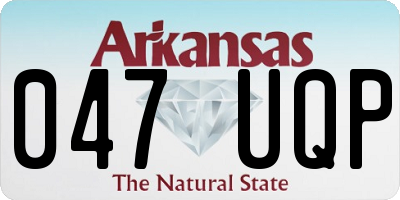 AR license plate 047UQP