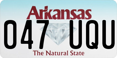 AR license plate 047UQU