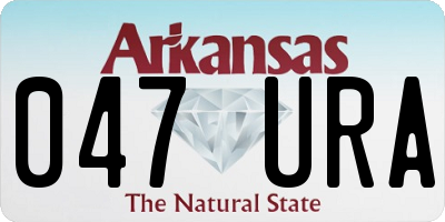 AR license plate 047URA
