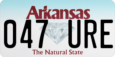AR license plate 047URE