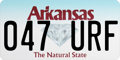 AR license plate 047URF