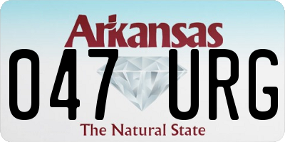 AR license plate 047URG