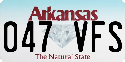 AR license plate 047VFS